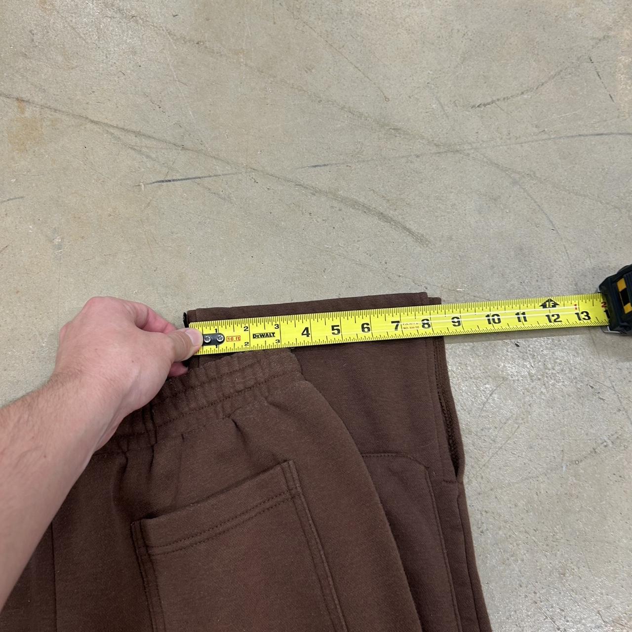 Fashion Nova Double Knee Brown Sweatpants – Size S, Great Condition