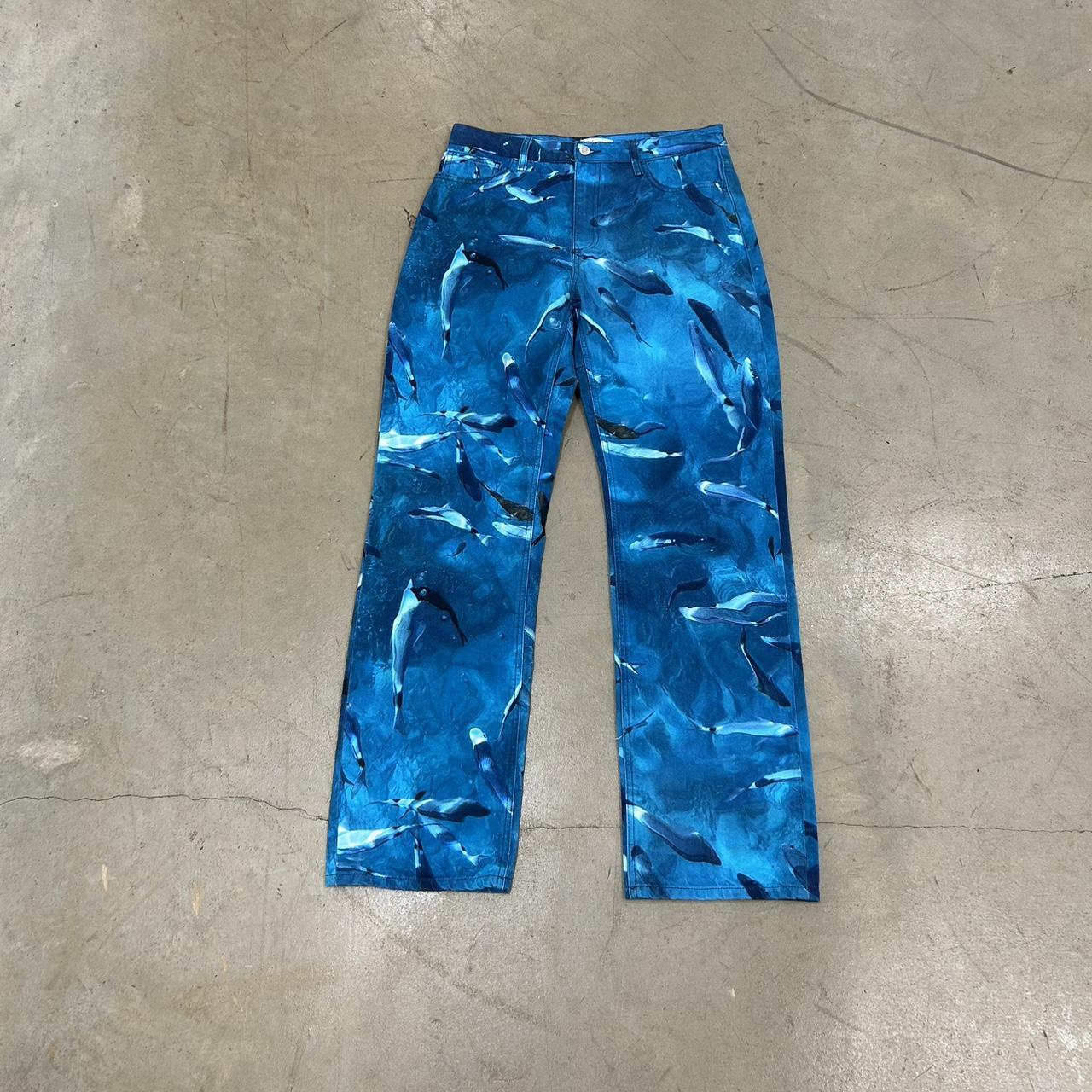 Zara Blue Fish Jeans – Size 32x32, Great Condition