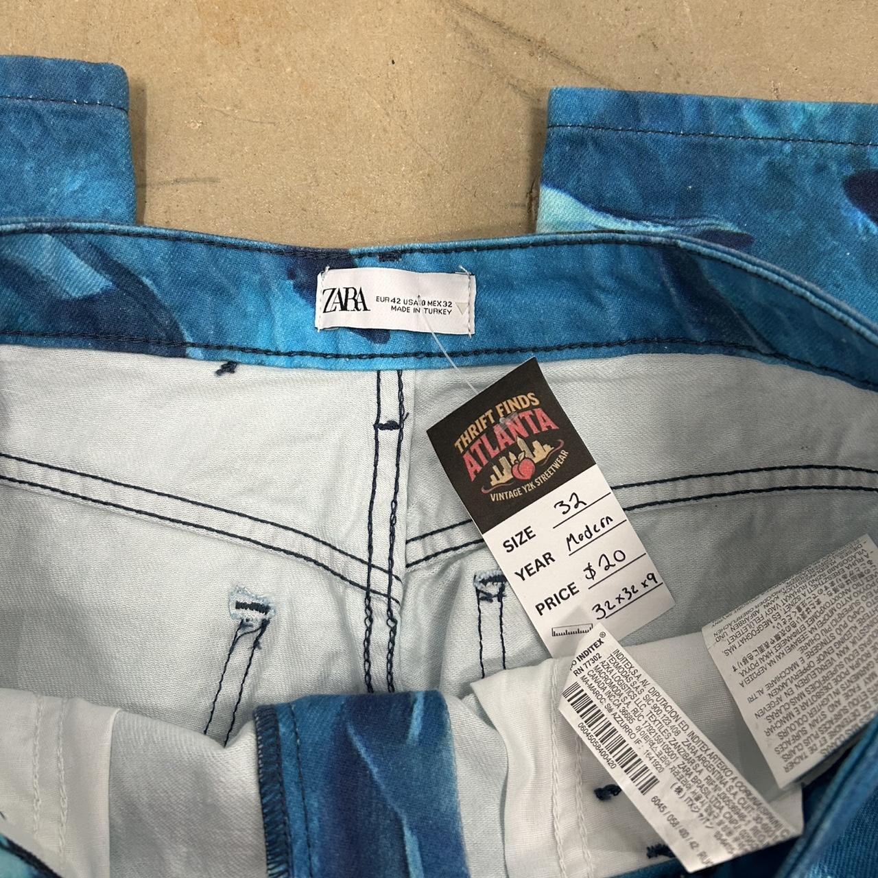 Zara Blue Fish Jeans – Size 32x32, Great Condition