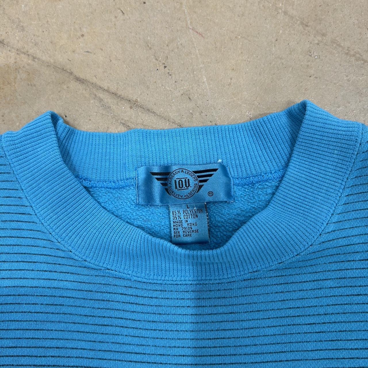 1990s Baby Blue World Class Crewneck – Size L, Great Condition