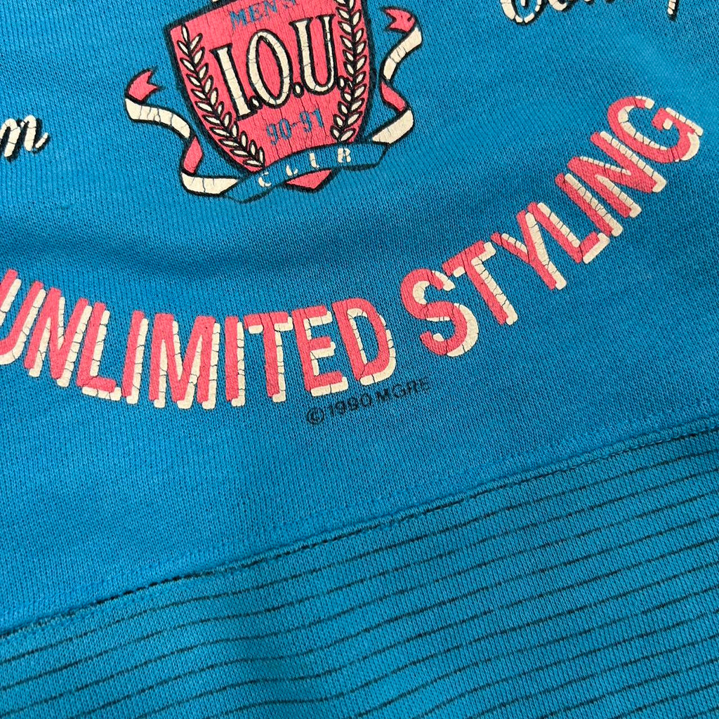 1990s Baby Blue World Class Crewneck – Size L, Great Condition