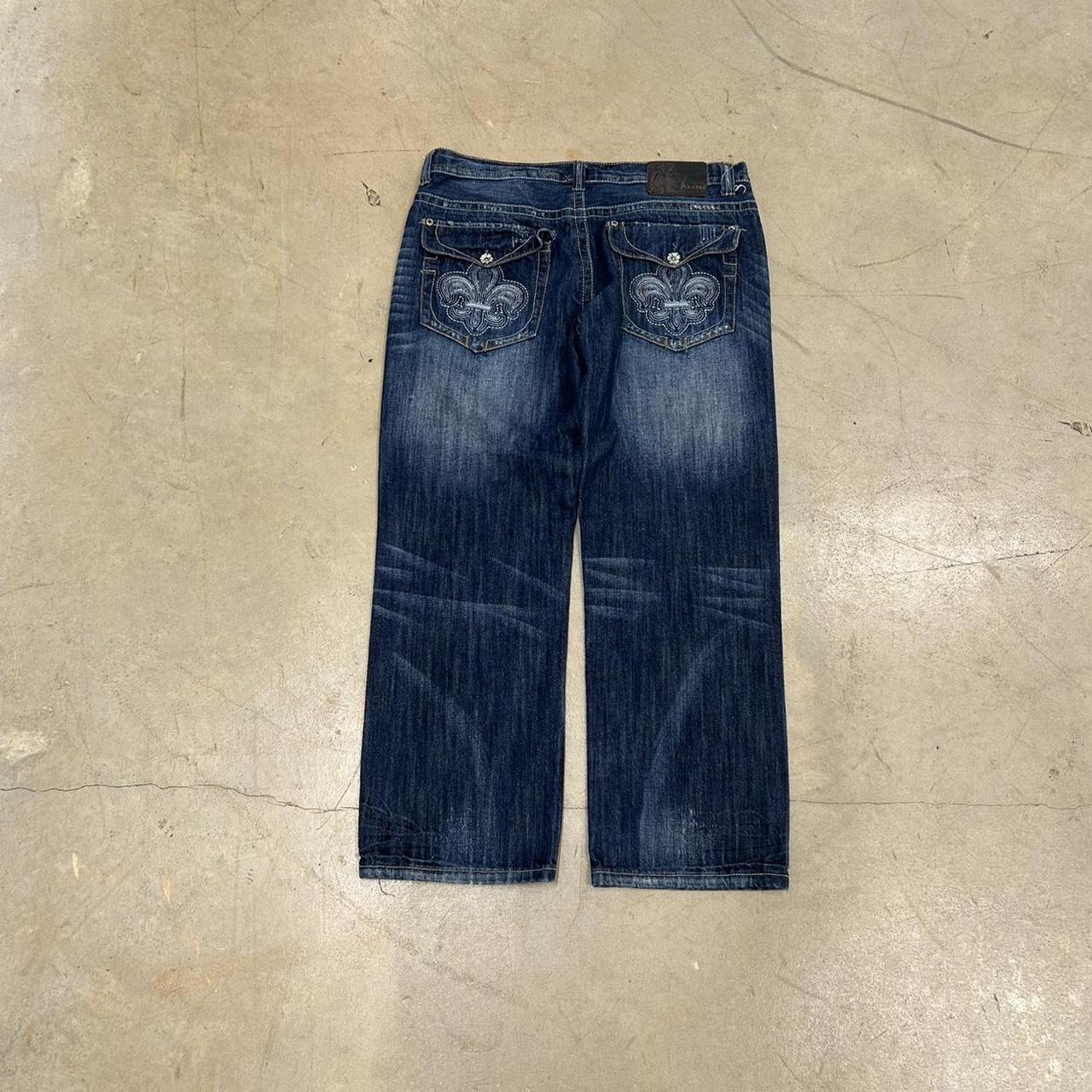 Y2K Akices Baggy Saint Jeans – Size 38 x 30, Good Condition