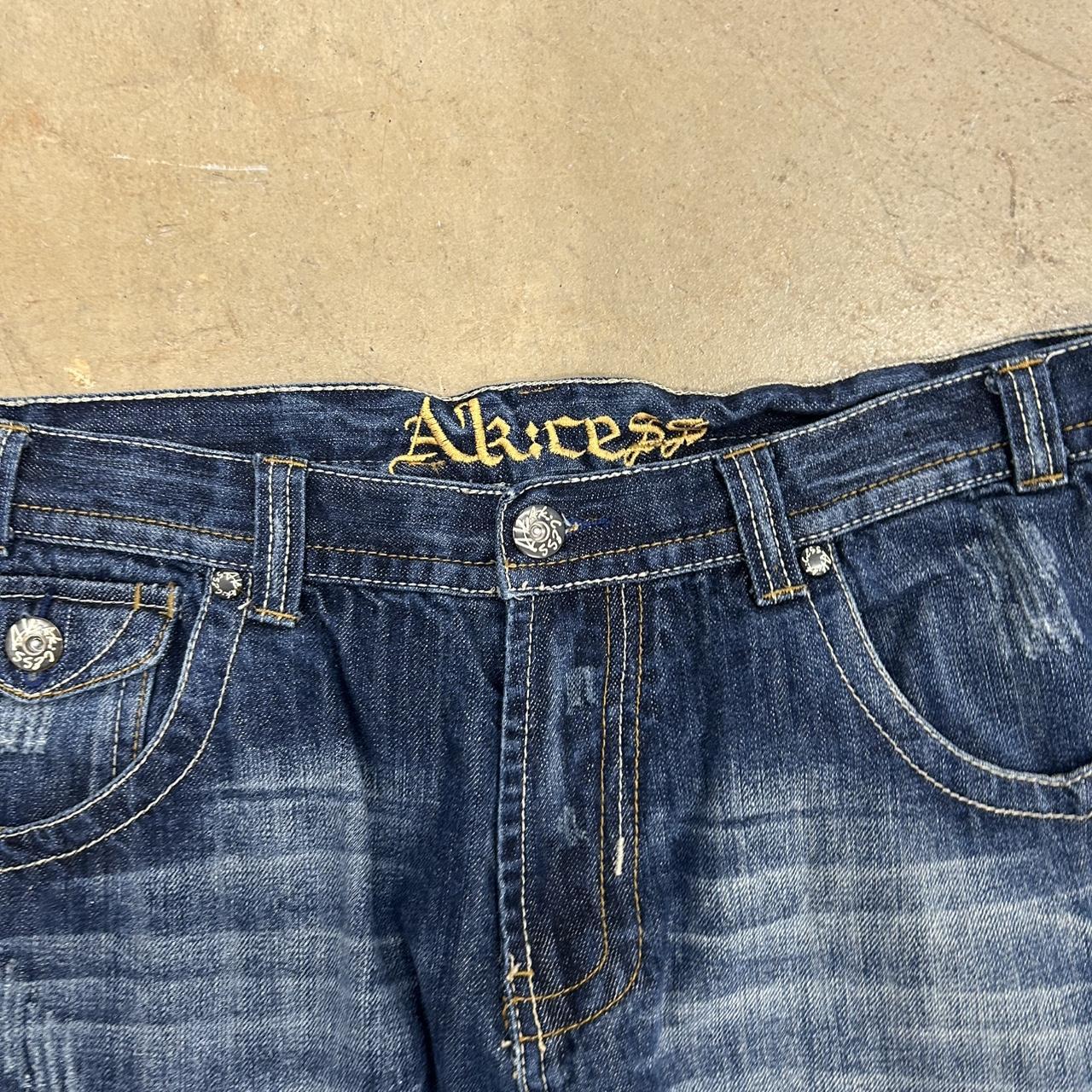Y2K Akices Baggy Saint Jeans – Size 38 x 30, Good Condition