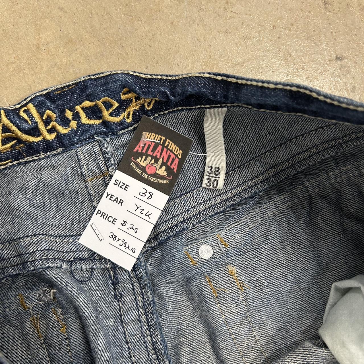 Y2K Akices Baggy Saint Jeans – Size 38 x 30, Good Condition