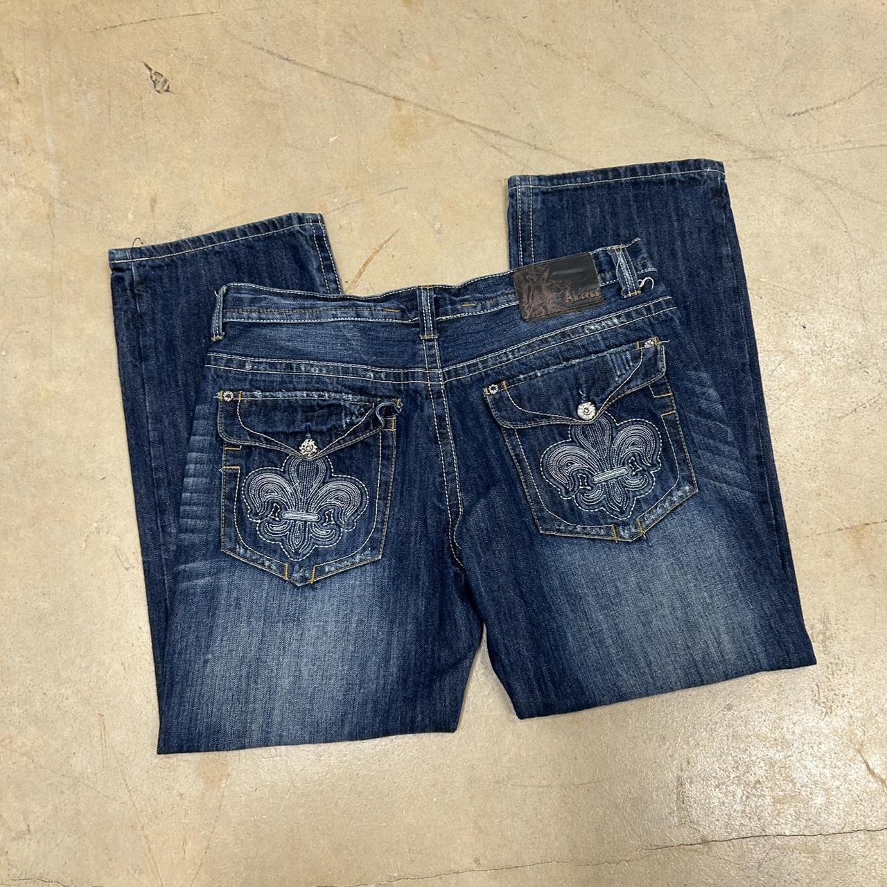 Y2K Akices Baggy Saint Jeans – Size 38 x 30, Good Condition