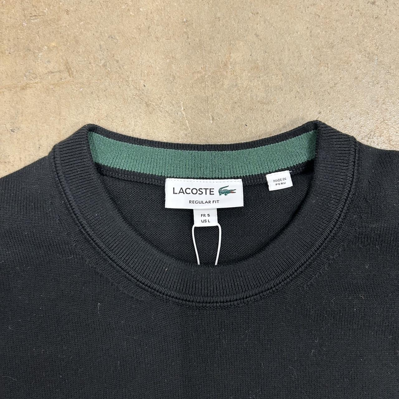 Lacoste Black Sweater – Size L, Brand New with Tags