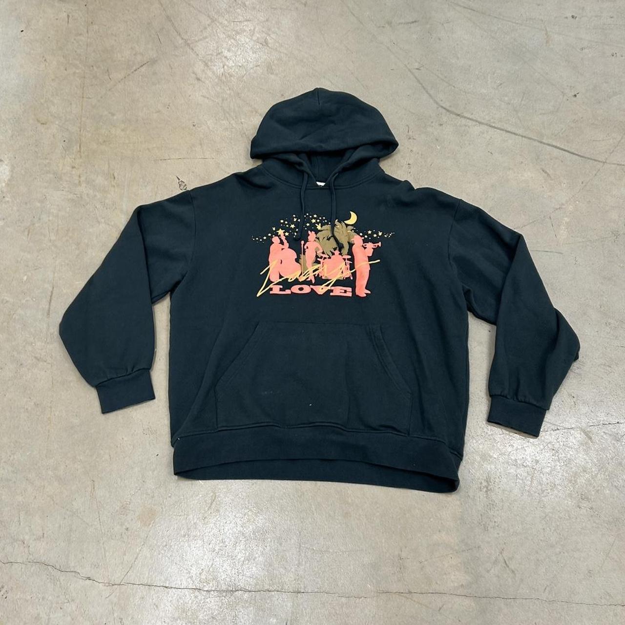 Pacsun x Playboy Dark Green Hoodie – Size M, Good Condition, Stain Shown