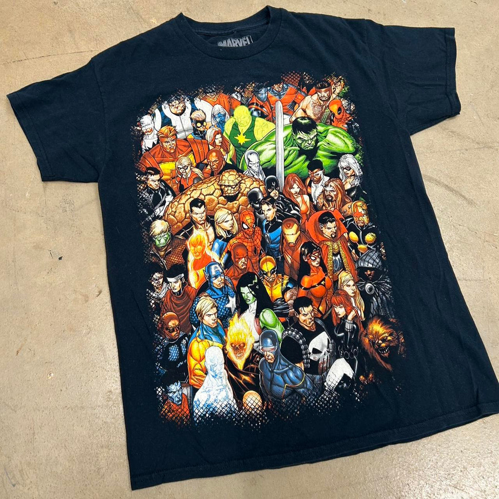 Marvel Mad Engine All Characters Shirt – Size M, Good Condition